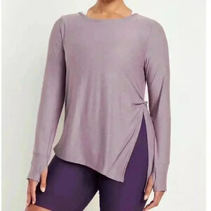 Old Navy Large CloudMotion Side-Tie Tunic Active Wear Athletic Top NWT